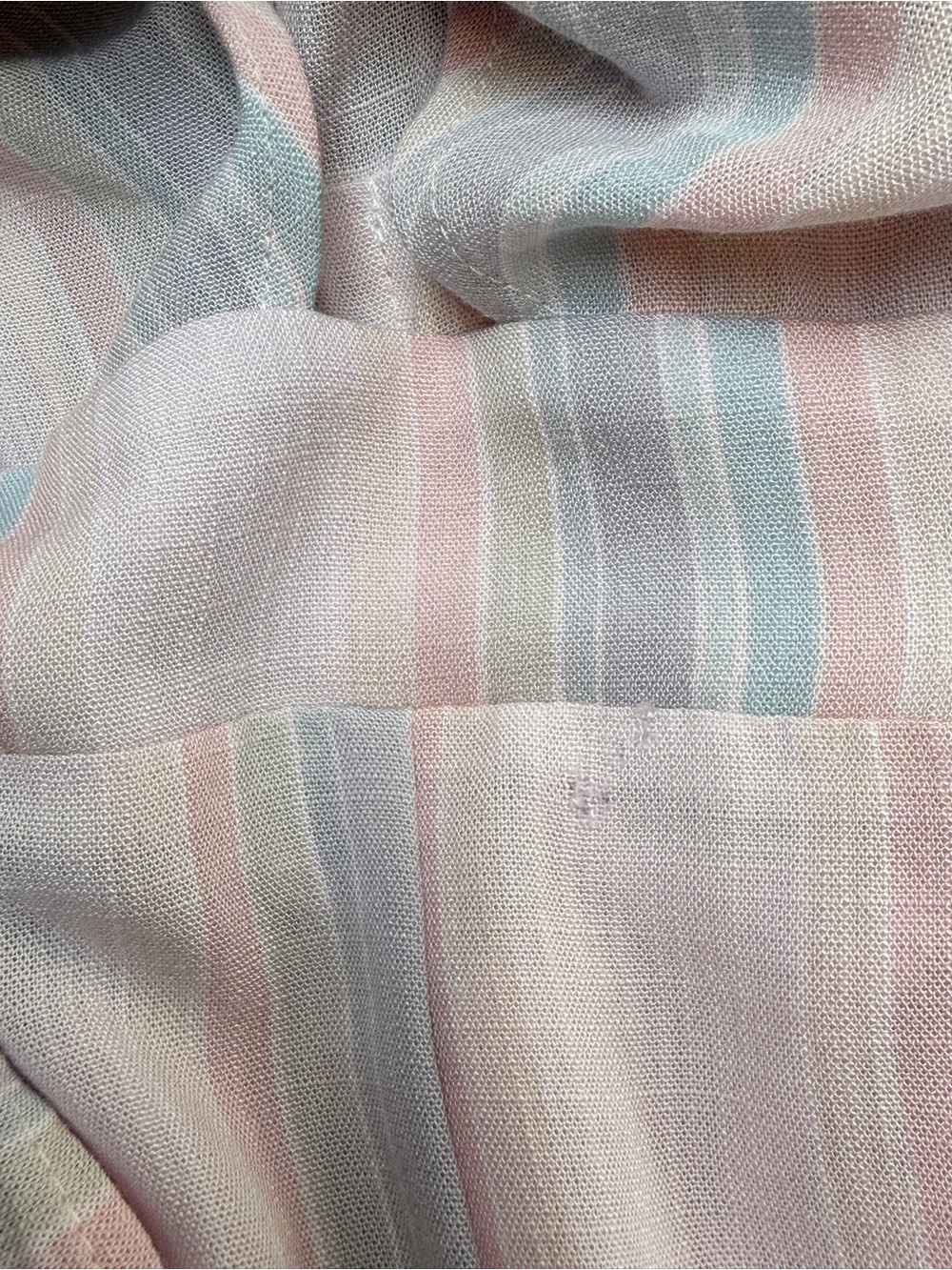 Vici Pastel Pink Striped Tie-Front Romper Sz M - Picture 7 of 8